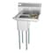 Koolmore 1 Compartment Stainless Steel  Commercial Kitchen Prep & Utility Sink with Drainboard SA101410-10R3 - alternate 9